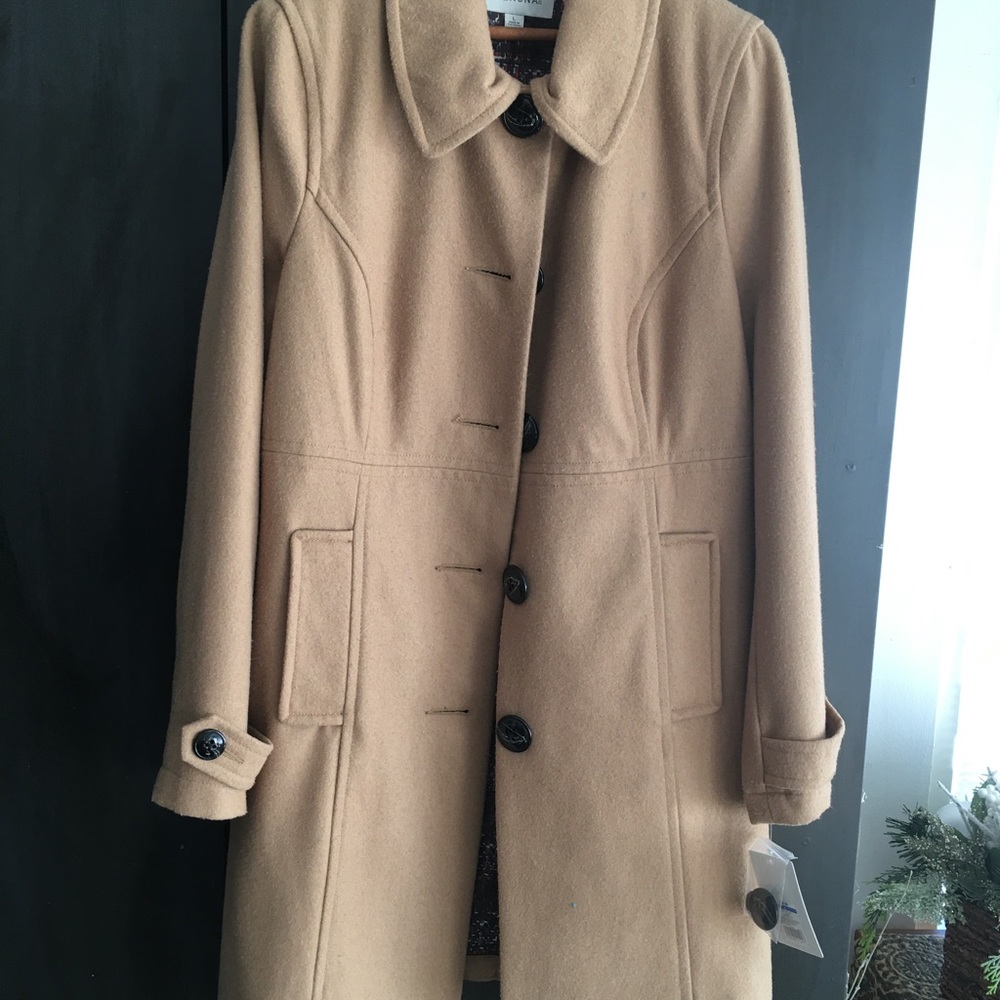 Wool blend coat